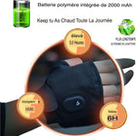 Woulie Gants Chauffants Sans Doigts – 3 Niveaux de Température