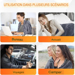 Couverture Chauffante Portable Woulie – Velours Corail