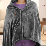 Couverture Chauffante Portable Woulie – Velours Corail