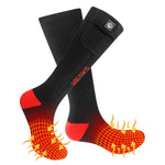 Woulie SS06R Chaussettes chauffantes Rouge - Noir