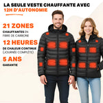 Woulie Urban 8™ – Veste chauffante unisexe à manches longues (doudoune thermique)