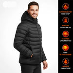 Woulie Urban 8™ – Veste chauffante unisexe à manches longues (doudoune thermique)